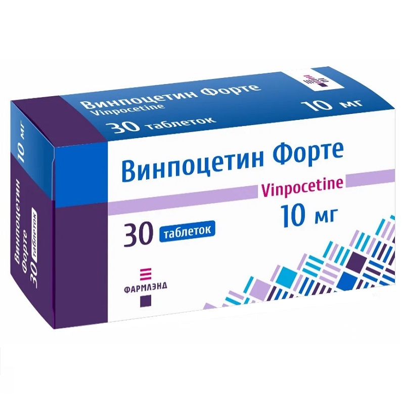 ВИНПОЦЕТИН ФОРТЕ (табл. 10 мг  №10х3)