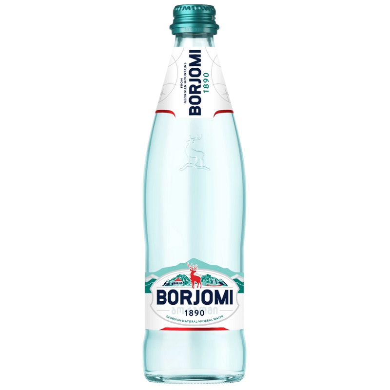 Вода минеральная природная  (Боржоми питьевая леч.-стол. гидрокарбонатная натриевая газ.   0,5 л стекло )