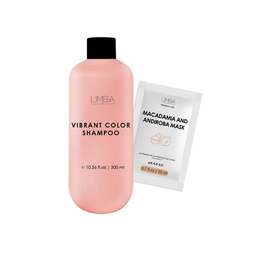 Limba Cosmetics Набор д/окрашенных волос (шампунь 300мл+питательная маска 20мл) арт. nlmb_52 