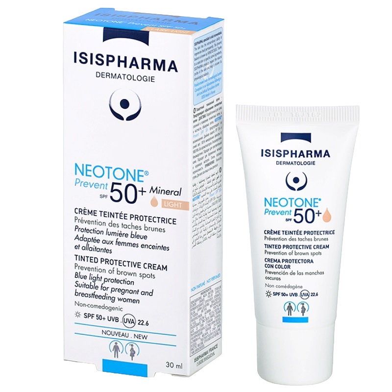 ISISPHARMA NEOTONE Prevent крем тонирующий защитный от пигм. пятен SPF 50+ Light 30 мл