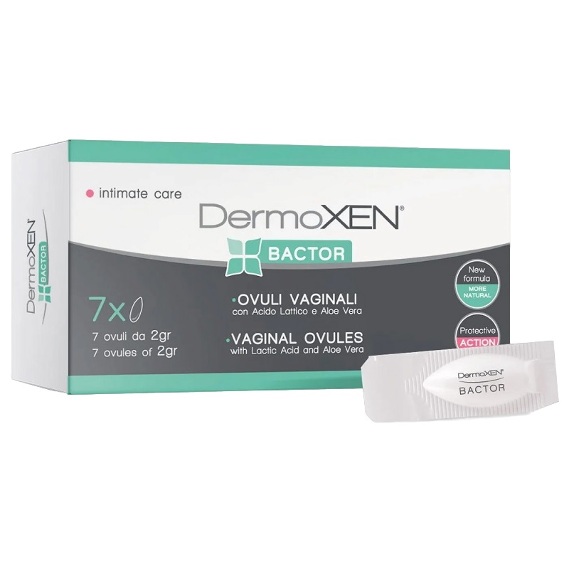Свечи вагинальные  (Dermoxen Bactor 2 г  №7)