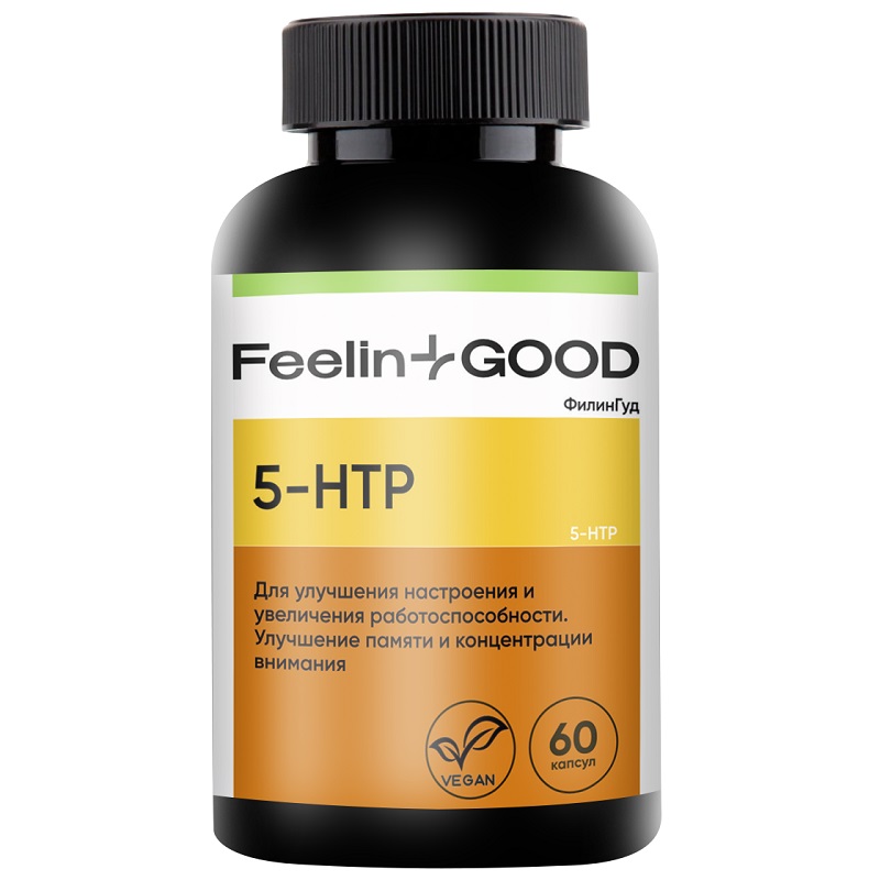FeelinGood 5-НТР 100 мг, 60 веганских капсул