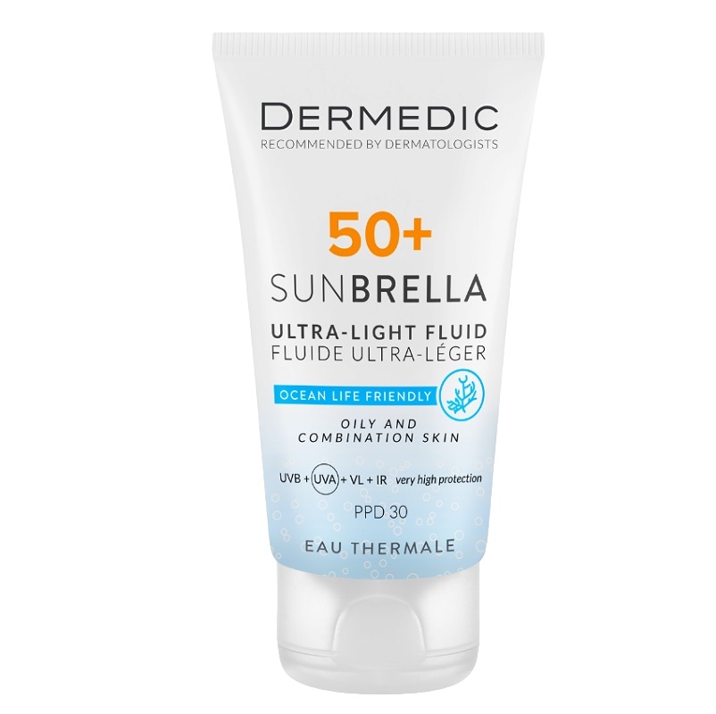 Dermedic SUNBRELLA Флюид ультралегкий SPF 50+ д/жирной и комбинированной кожи 40 мл