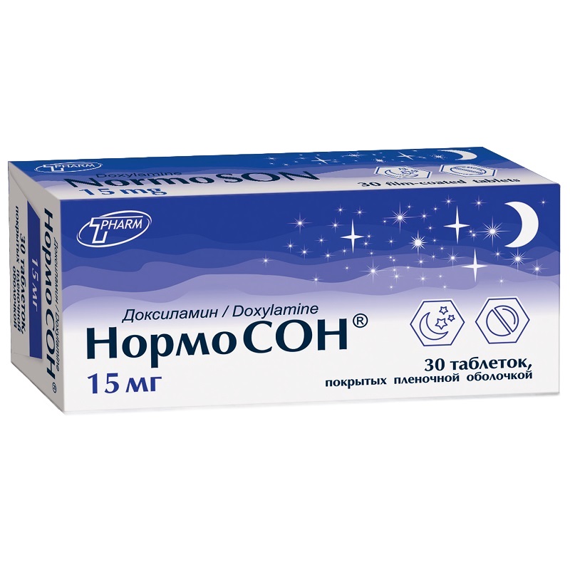 НОРМОСОН® (таб. п/п об. 15 мг  №10х3)