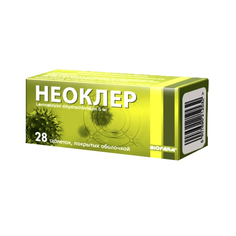 НЕОКЛЕР (табл.п.о. 5 мг  №7х4)