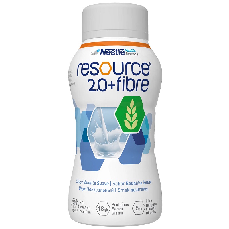 Нестле (Nestle) (Ресурс 2.0+Файбер высококалор. готовая к употреблению полноценная сбаланс. смесь с пищ. волокнами нейтр. вкус 200 мл)